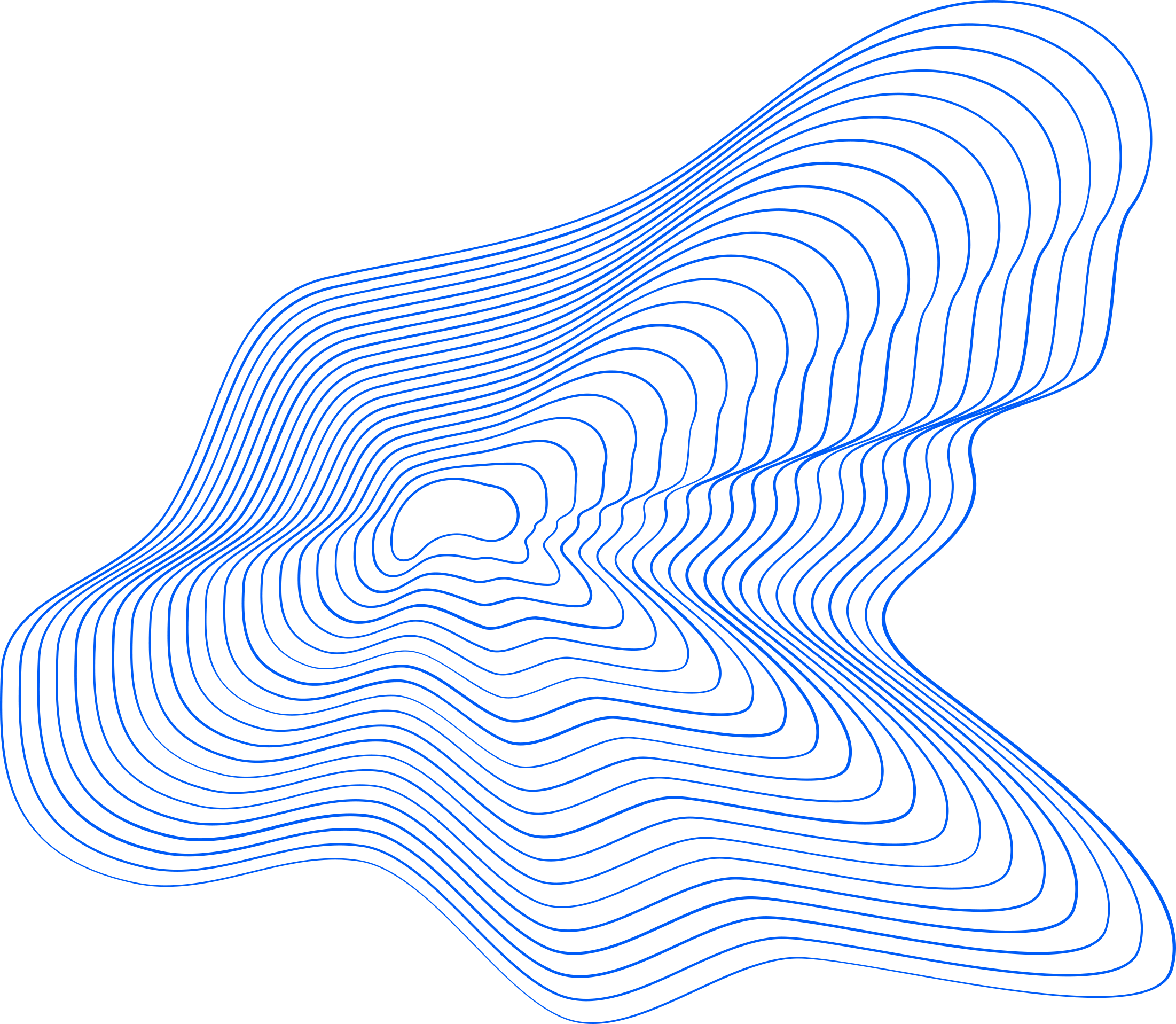 linhas topologicas em azul